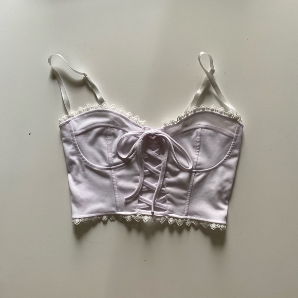 White Bralette Top - Picture 1 of 4